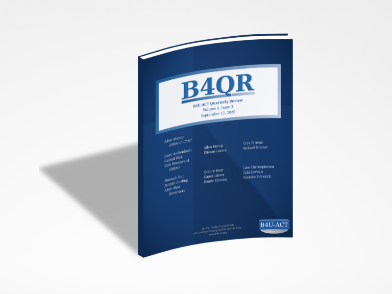 B4QR Volume 6, Issue 3 Out Now
